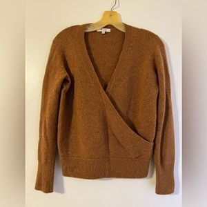 Madewell burnt orange sweater xxs